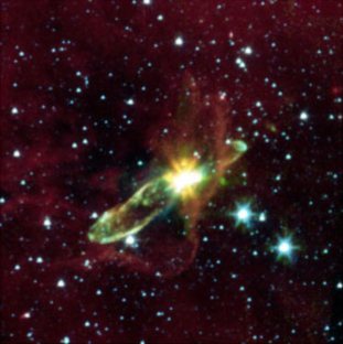 Fomalhaut the star encircled by disc of dusty debris seen for the first time by ir providing insight into planetary evolution - Spitzer (infra-red) ST 19-12-2003_311w-312h