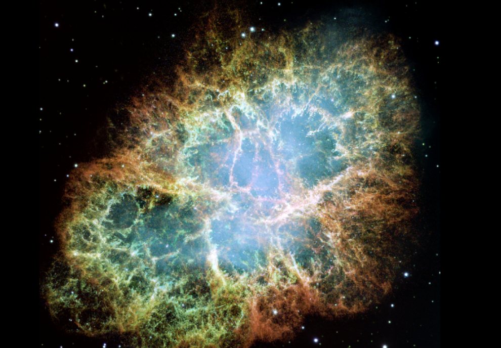 M1 - Crab Nebula_s10a_Supernova remnant in Taurus HST NASA ESA J. Hester & Loll (Arizina State Uni)_990w