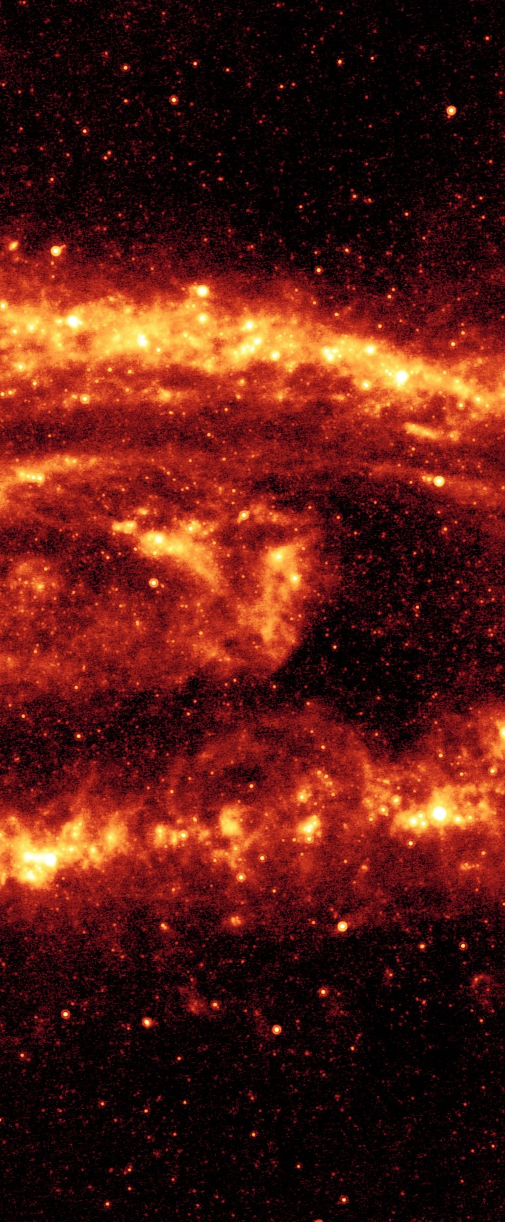 M31-NGC224_Andromeda galaxy_infra red spitzer ST_Ssc2005-20a1_ad_990w