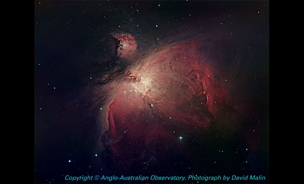 M42 The reflection Nebula in Orion_Anglo-Australian Observatory by David Malin_hs-2002-05-c-large_web_990