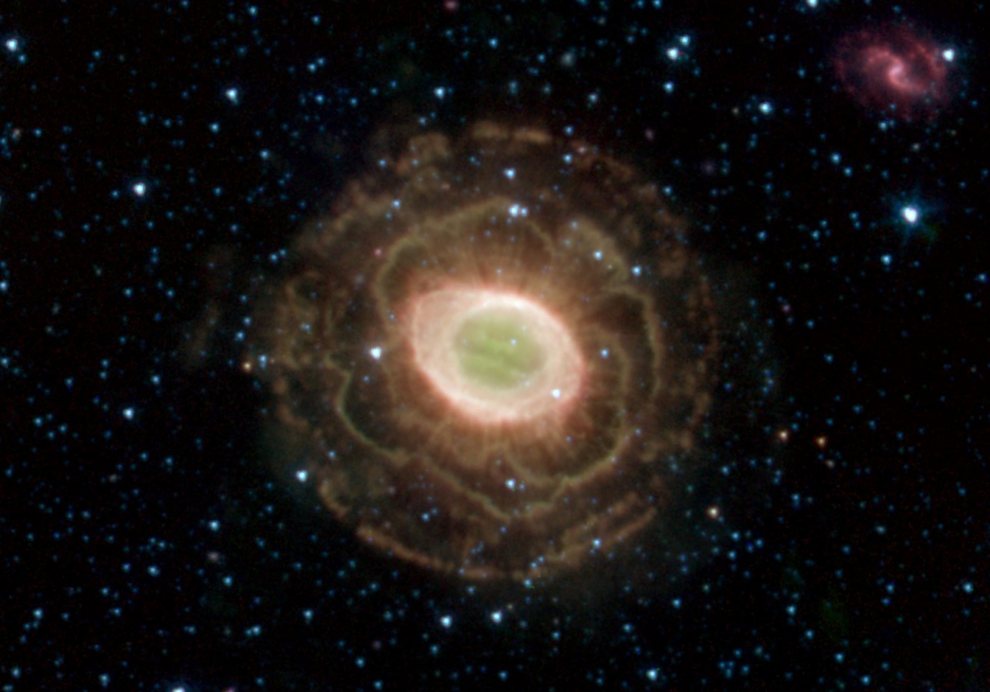 M57_NGC6720_Ring-nebula_SpitzerST_infrared_NASA;JPL-Caltech_J.Hora(Harvard-Smithsonian-CfA)_20Apr2004_set-3_990w