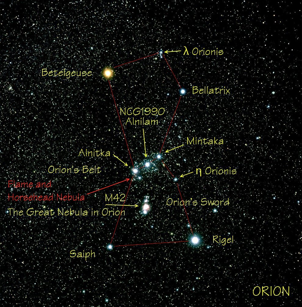Orion the constellation taken by astronomer Akira Fujii_2_990w