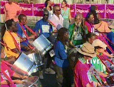 Jah Roots at Point Fortin Borough Day 2007 with Captain Jessey Lessey on spot