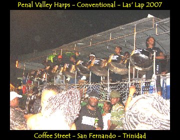 Trinidad Valley Harps (Penal) carnival Tuesday night 2007 on Coffee Street - San Fernando