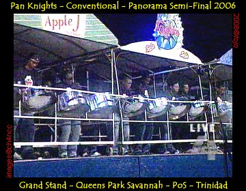 Pan Knights at the TT National Conventional Large steelbands semi-finals 2006 - QPS - PoS - Trinidad