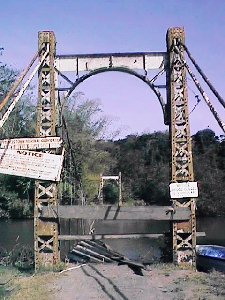 Lance Mitan Suspension Bridge - After collapse